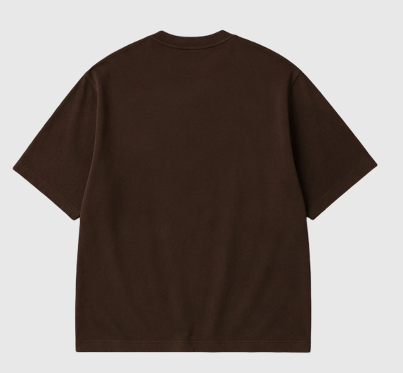 Oversized Basic T-Shirt-Brown
