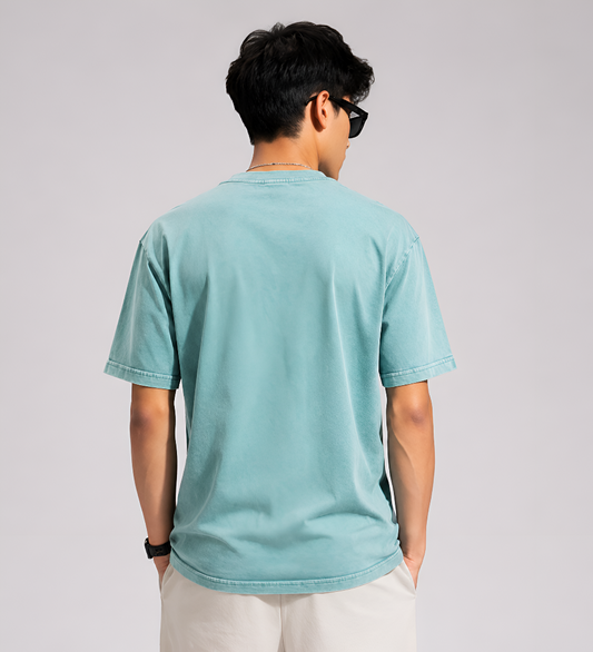 Acid Wash Oversized T-Shirt Mint Green