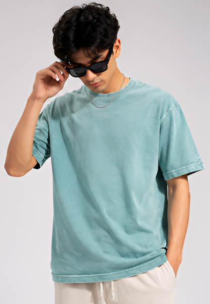 Acid Wash Oversized T-Shirt Mint Green