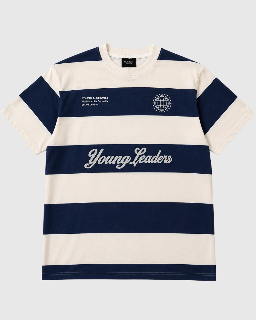 Young Leader Oversized T-Shirt – Navy & White