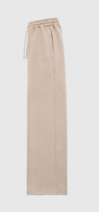 Premium Wide-Leg Trouser Beige