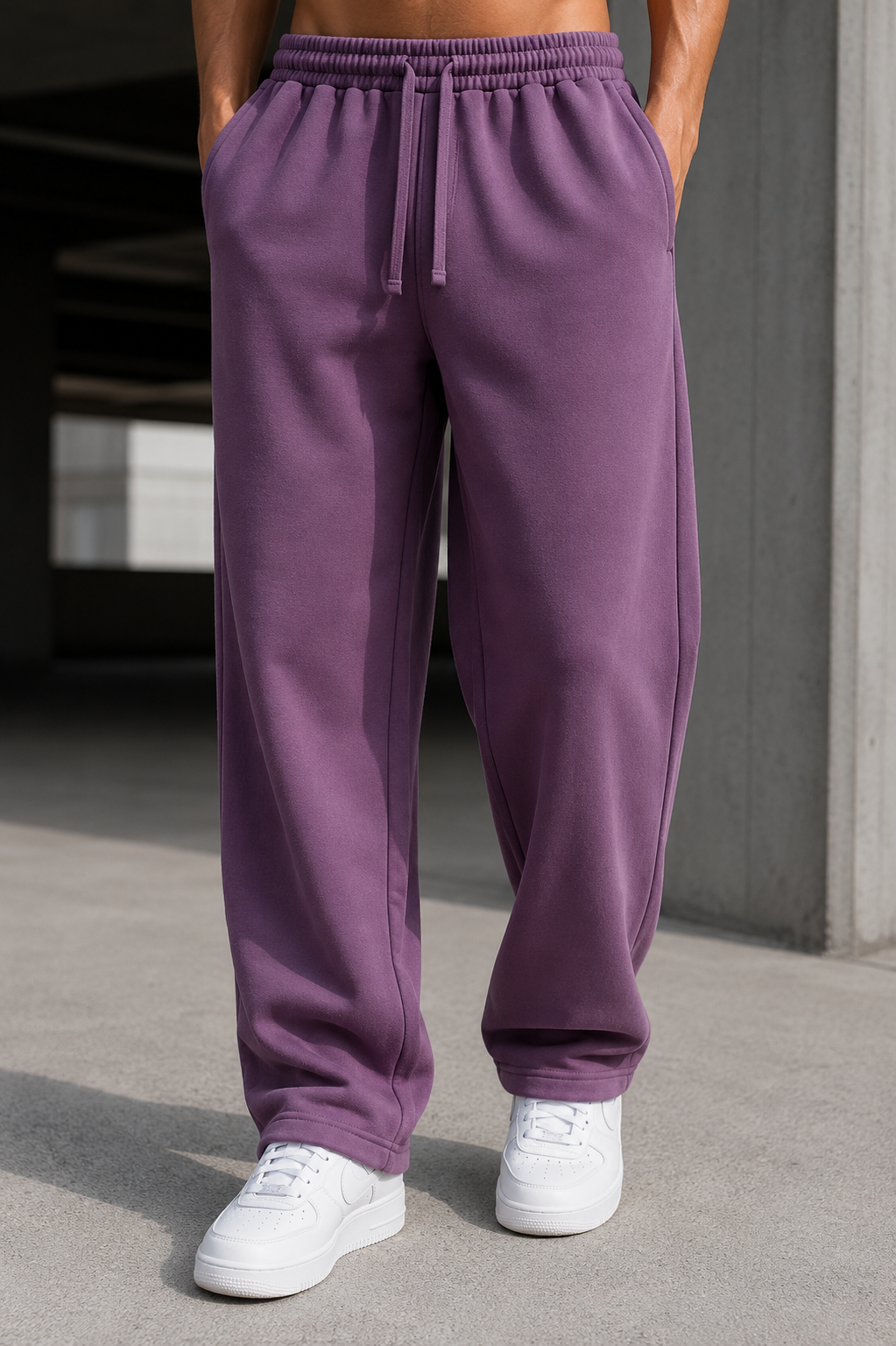 Premium Baggy Fit Trouser- Plum