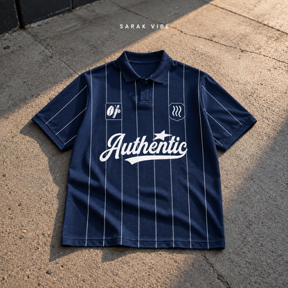 Authentic Polo T-Shirt – Navy Blue