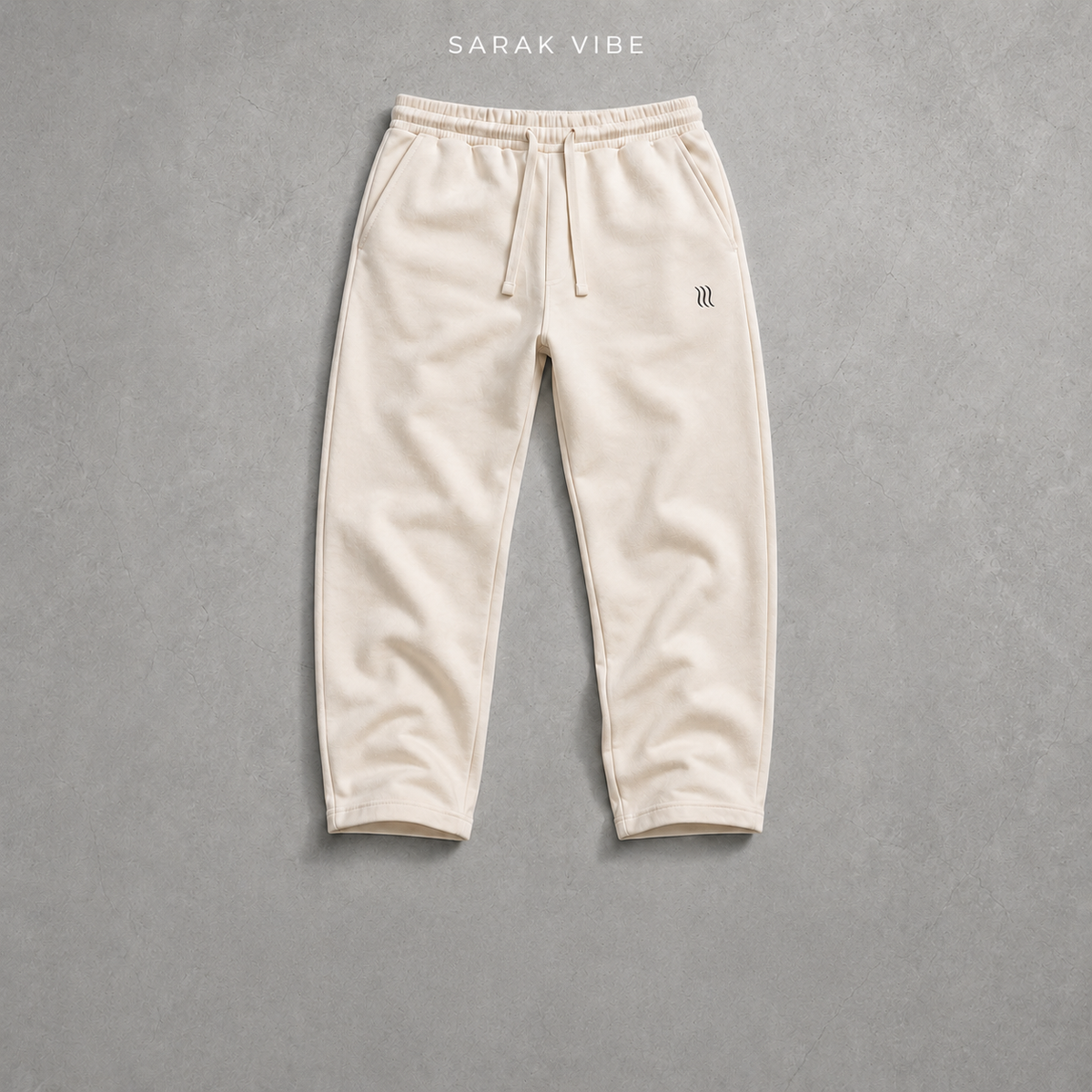 Modern Baggy Fit Trouser – Off White
