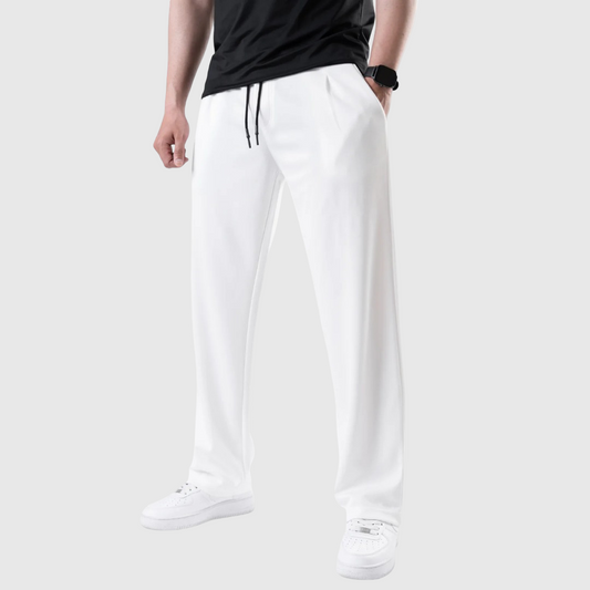 Relaxed Fit Wide-Leg Trouser White
