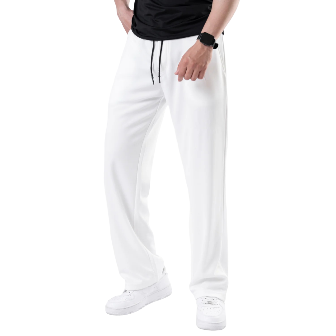Relaxed Fit Wide-Leg Trouser White