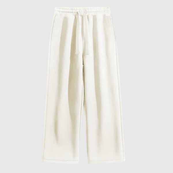 Baggy Wide-Leg Trouser Off-White