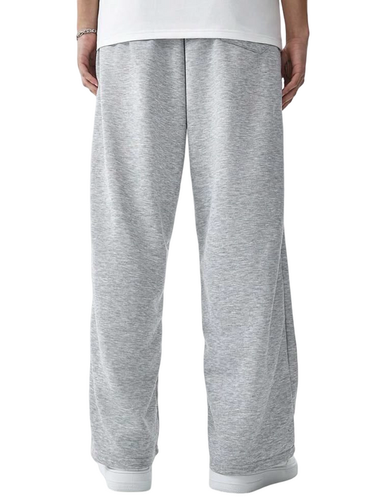 Baggy Light Grey Wide Leg Trouser