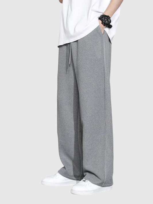 Premium Wide Leg Charcoal Grey Trouser