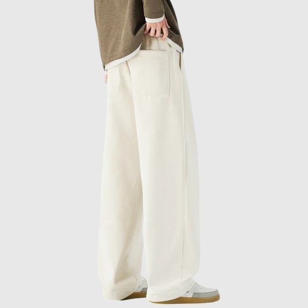 Baggy Wide-Leg Trouser Off-White