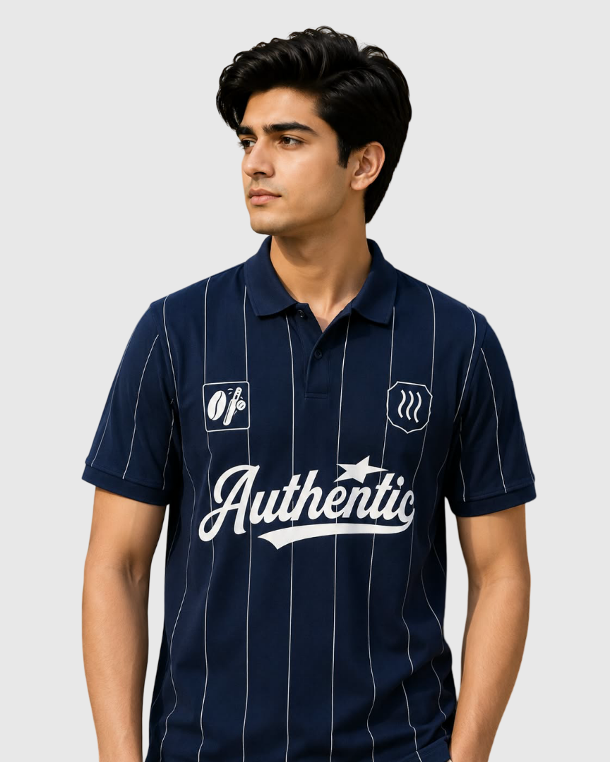 Authentic Polo T-Shirt – Navy Blue