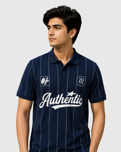 Authentic Polo T-Shirt – Navy Blue