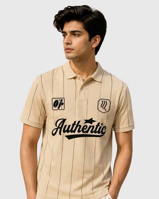 Authentic Polo T-Shirt - Beige